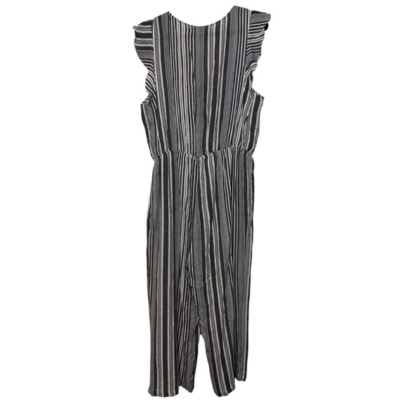 Neesha Striped Sleeveless Jumpsuit – Size L - Picture 3 of 5
